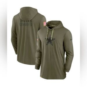 NFL Nike Dallas Cowboys Football 2022 Salute to Service Military Hoodie Size L